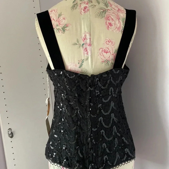 Nanette Lepore sequin blouse size 8 - Picture 8 of 11